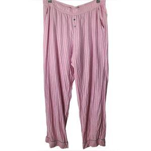 Victorias Secret Pink striped Pajama Pants Size Large Women's